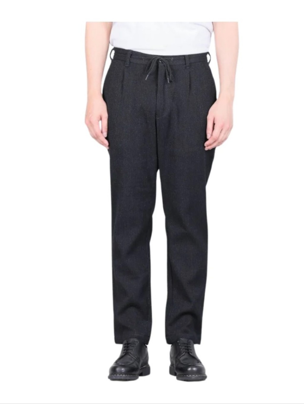 Japan Blue Black Sashiko Easy Pants - Black